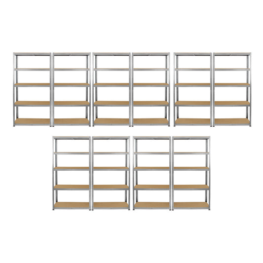 10 Bays Of 150 x 70 x 30cm Boltless 5 Layer Shelving / Racking Units