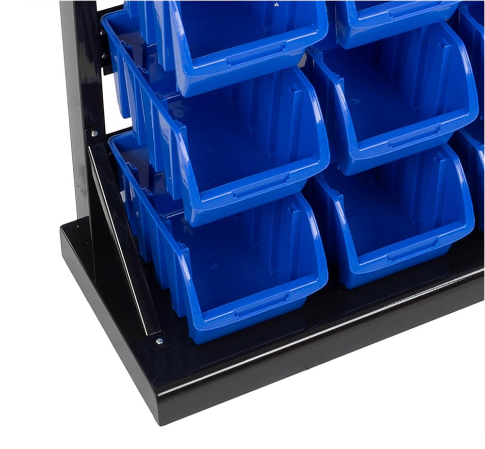 47 Bin Storage Bin / Boxes Set With Metal Rack