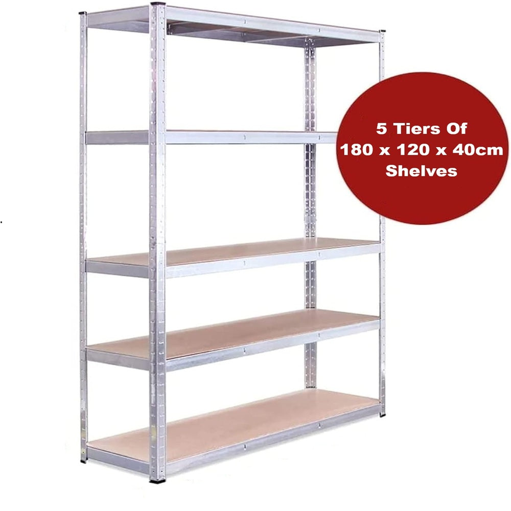 Boltless 5 Layer Shelving / Racking Unit – 180 x 120 x 40cm