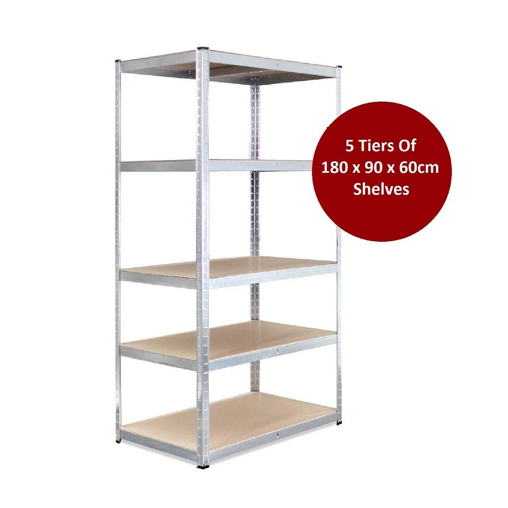 10 Bays Of 180 x 90 x 60cm Boltless 5 Layer Shelving / Racking Units