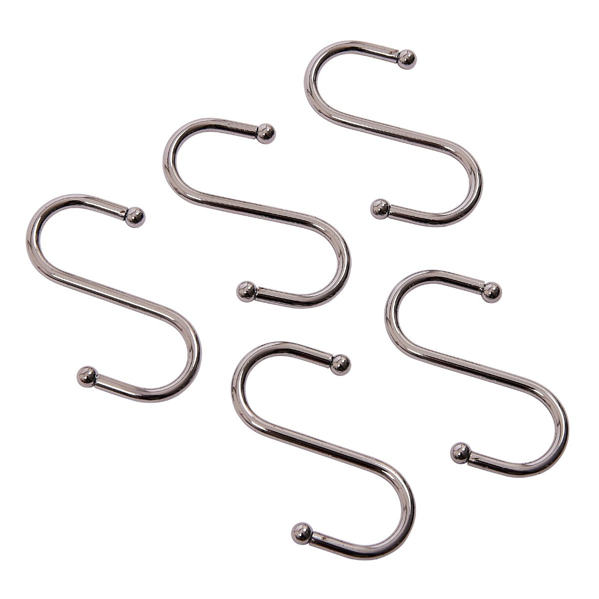 5pc S Shaped Heavy Duty Hanging Sturdy 70mm Metal Hooks