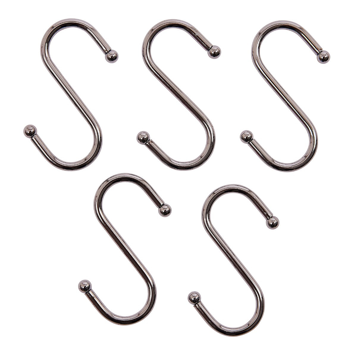 5pc S Shaped Heavy Duty Hanging Sturdy 70mm Metal Hooks