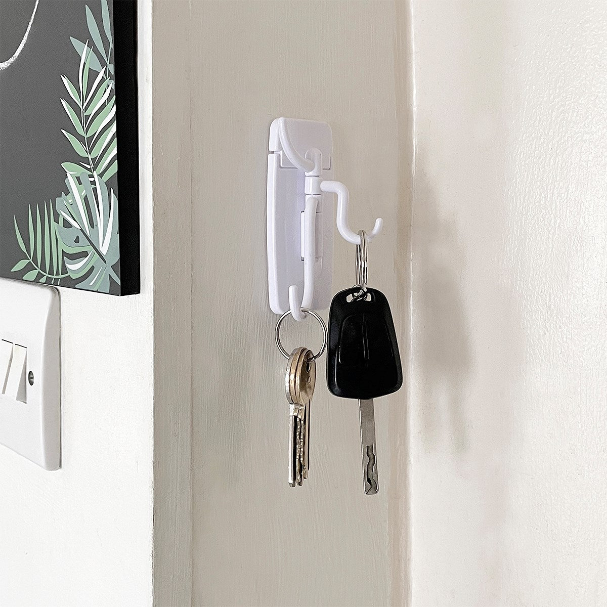 Self-Adhesive Hanging Hook With Swivel Arms