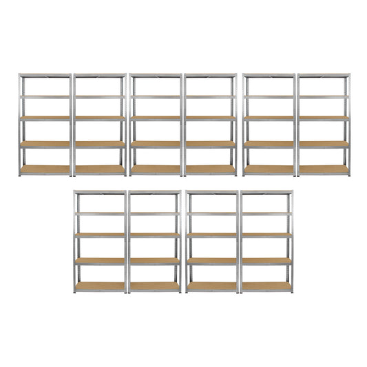 10 Bays Of 150 x 70 x 30cm Boltless 5 Layer Shelving / Racking Units