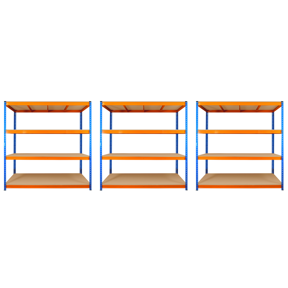 4 Tier Rivet Longspan Shelving 180 x 180 x 60cm - 3 Bay Special Offer