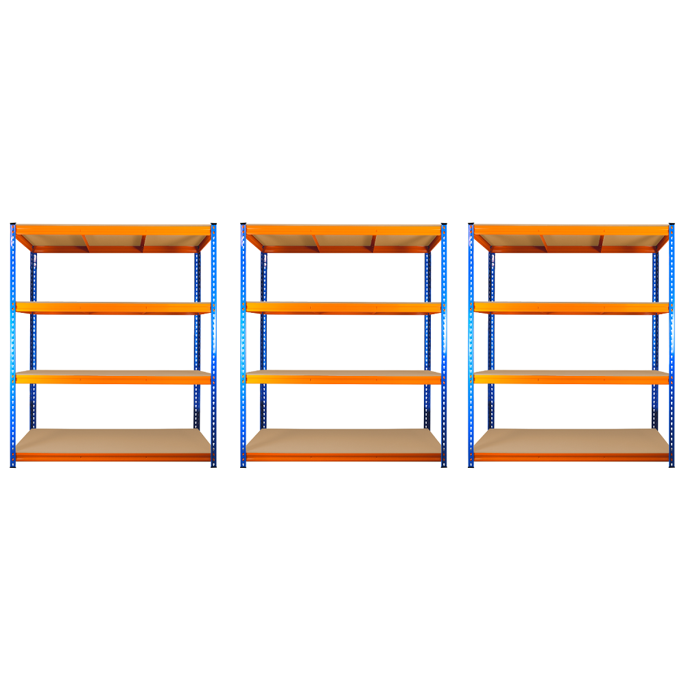 4 Tier Rivet Longspan Shelving 180 x 120 x 40cm - 3 Bay Special Offer