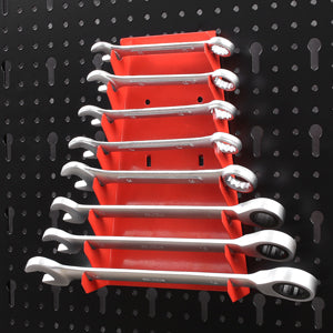 25pcs Metal Perforated Wall Mounted Tool Storage Organiser / Pegboard
