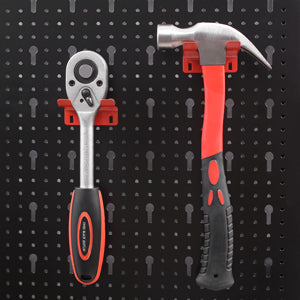 25pcs Metal Perforated Wall Mounted Tool Storage Organiser / Pegboard