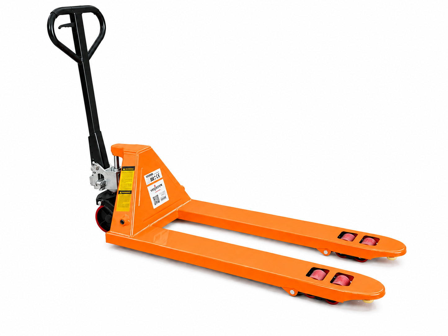 3000kgs Heavy Duty Pallet Truck With PU Wheels - Orange