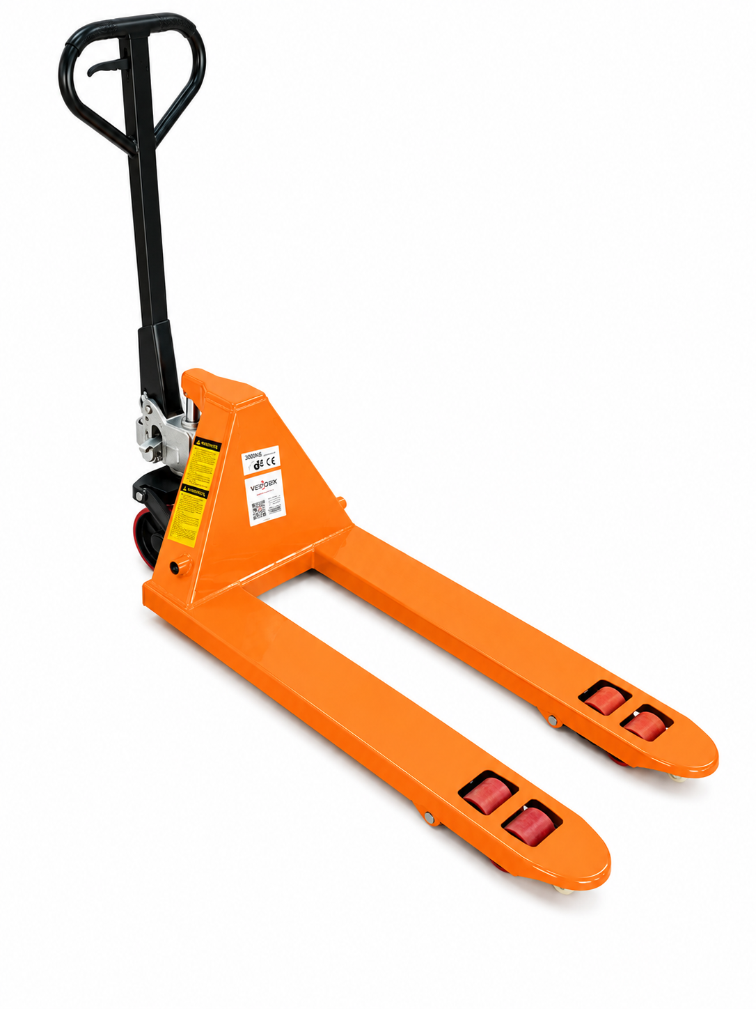 3000kgs Heavy Duty Pallet Truck With PU Wheels - Orange