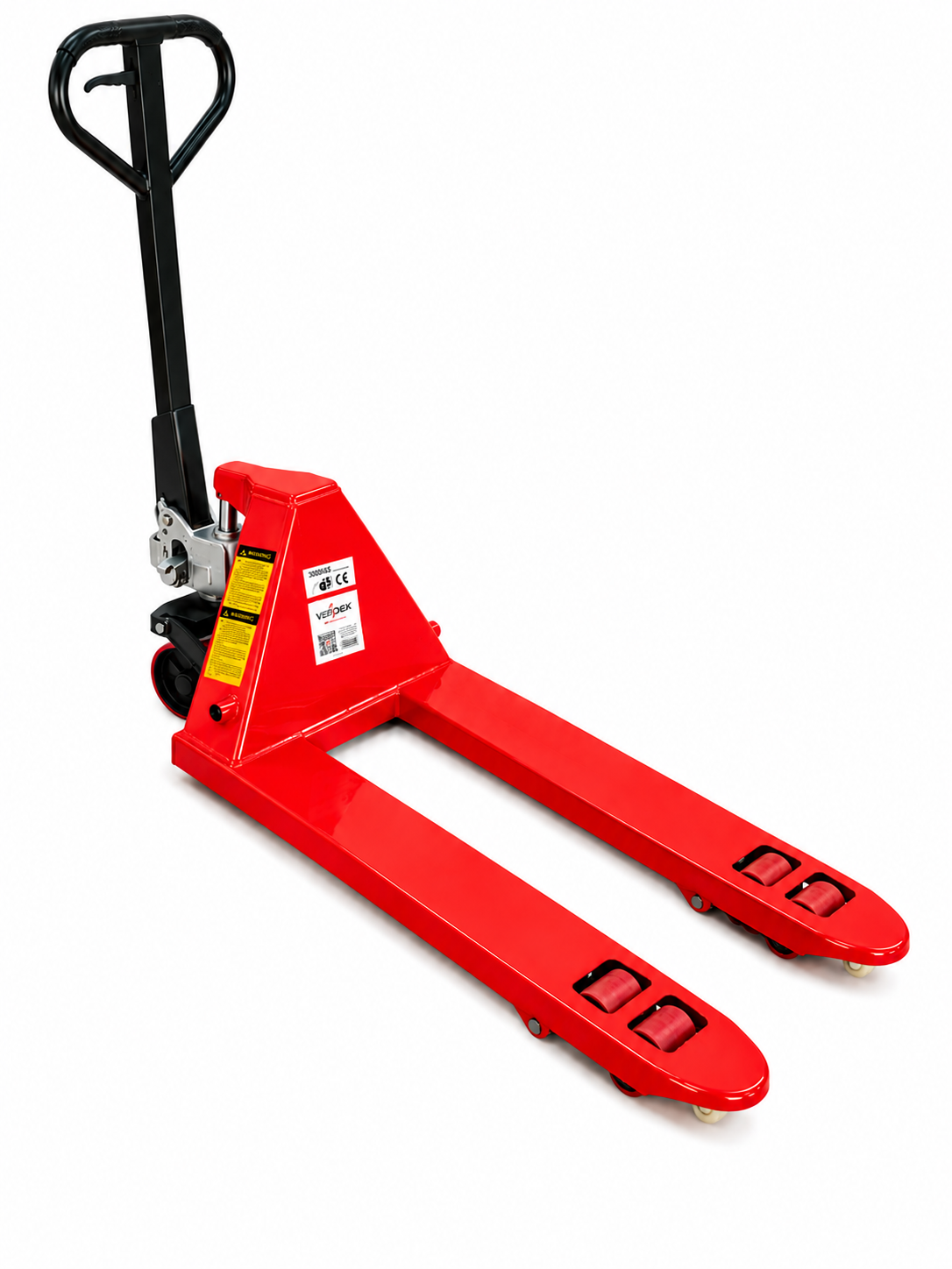 3000kgs Heavy Duty Pallet Truck With PU Wheels - Red