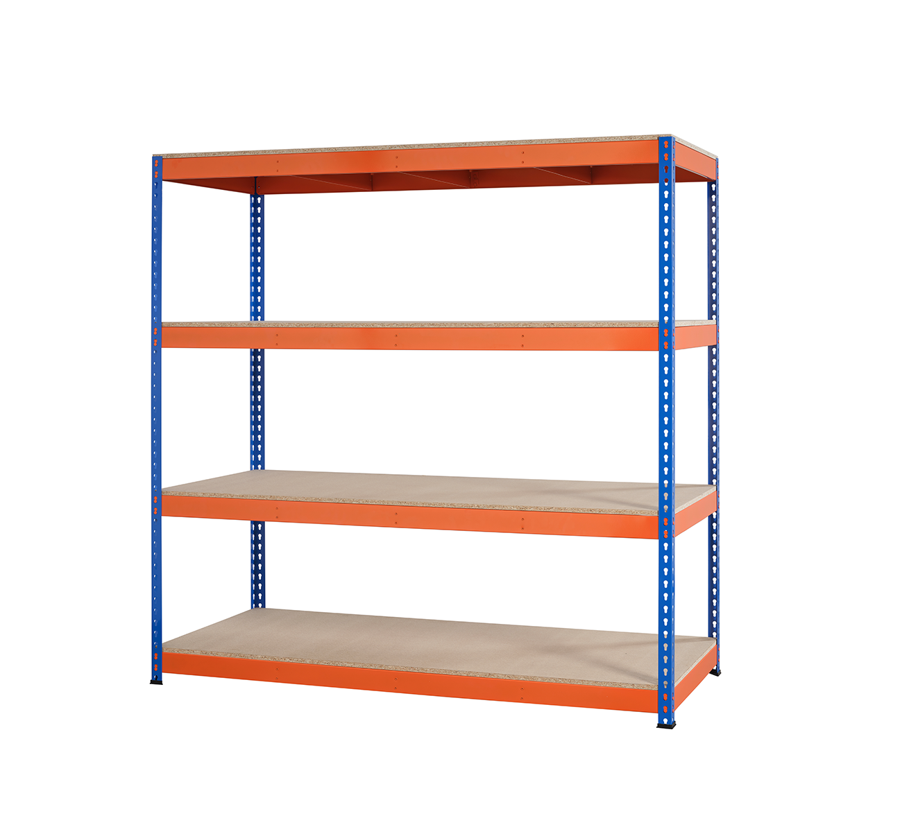 4 Tier Industrial Rivet Longspan Shelving - 180 x 120 x 60cm