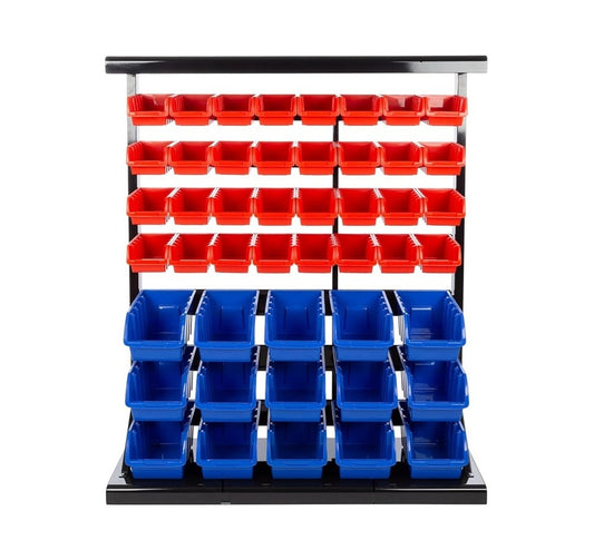 47 Bin Storage Bin / Boxes Set With Metal Rack