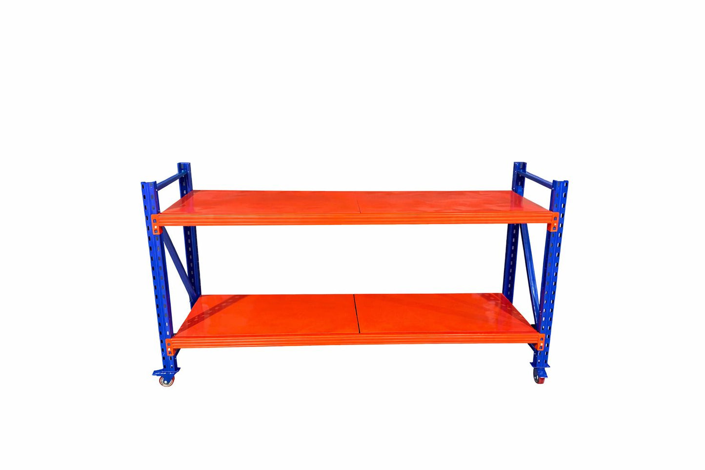 2 Tier Longspan Workbenches With Metal Shelves - Available With or Without Castors