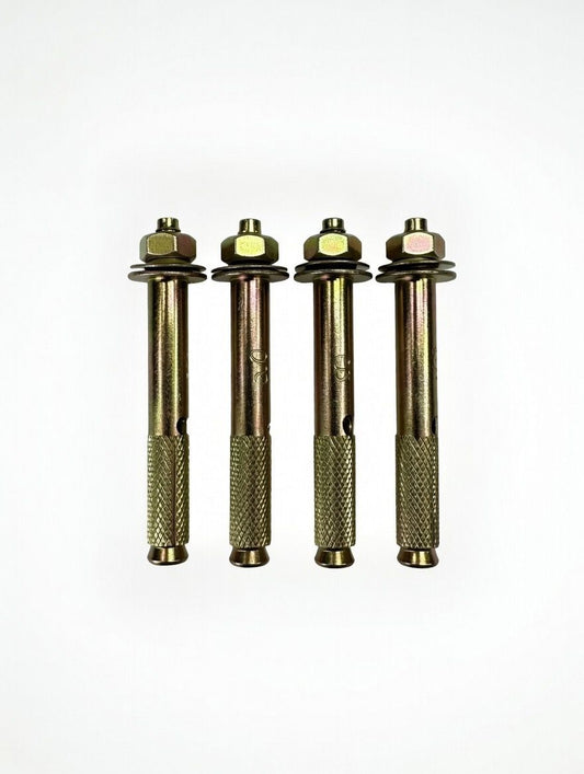 4 Pack Of M6 x 70mm Anchor Bolts To Suit Metal Longspan Shelving