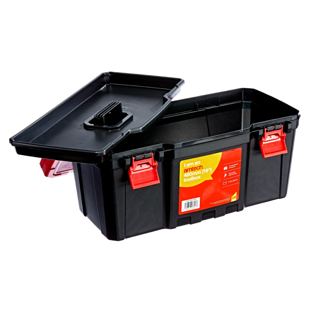 19″ (280mm) Tool Box Includes Lift Out Carry Tray size 50 x 26 x 24cm