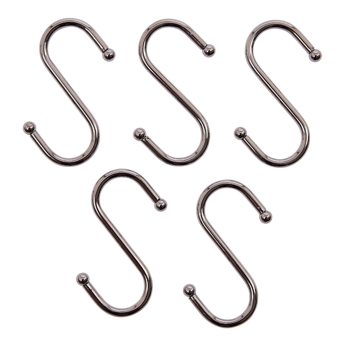 5pc  S Shaped Heavy Duty Hanging Sturdy 70mm Metal Hooks