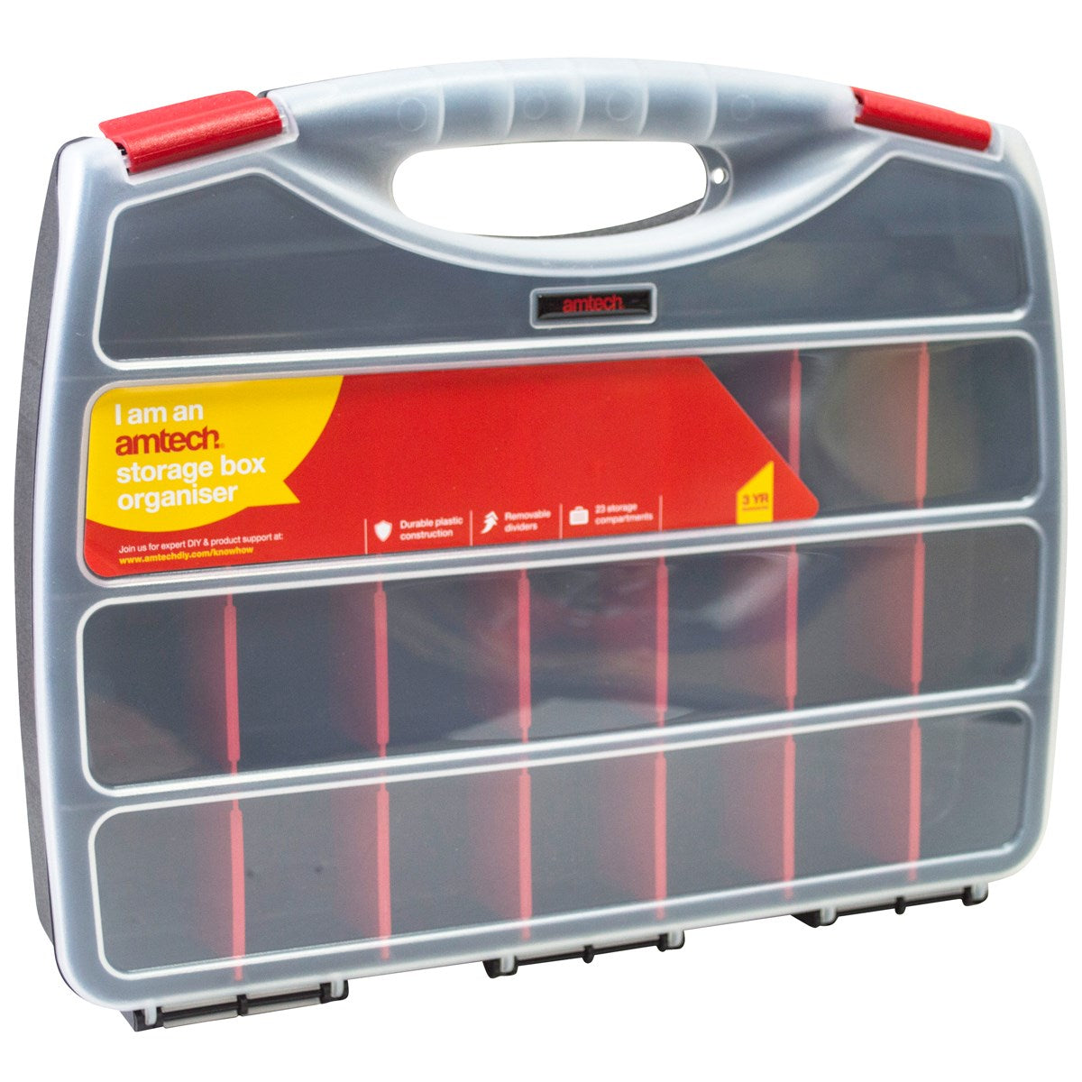 Adman Storage Box 23 Compartment Storage Box Organiser Single Sided – Storeware