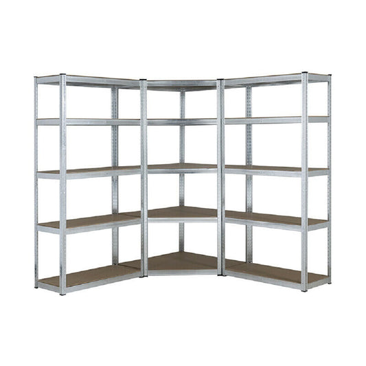 Shelving Corner Kit - 2 x Shelving Units + 1 x Corner Unit